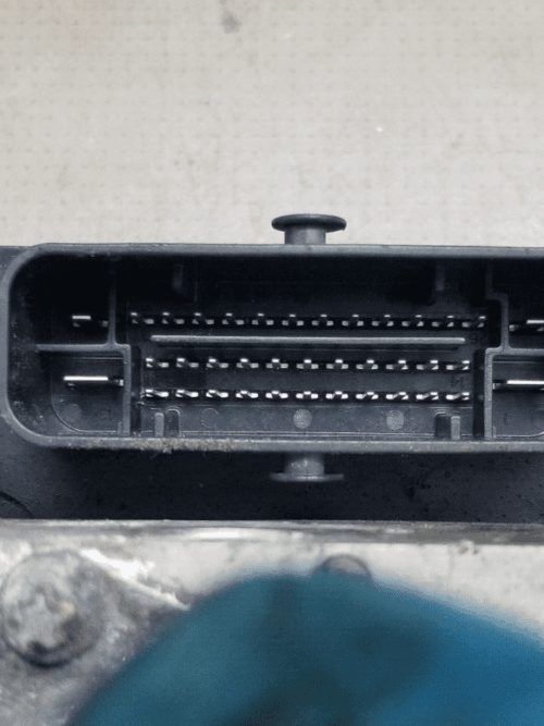 Close-up of Mercedes Sprinter ABS pump connectors W906 2015