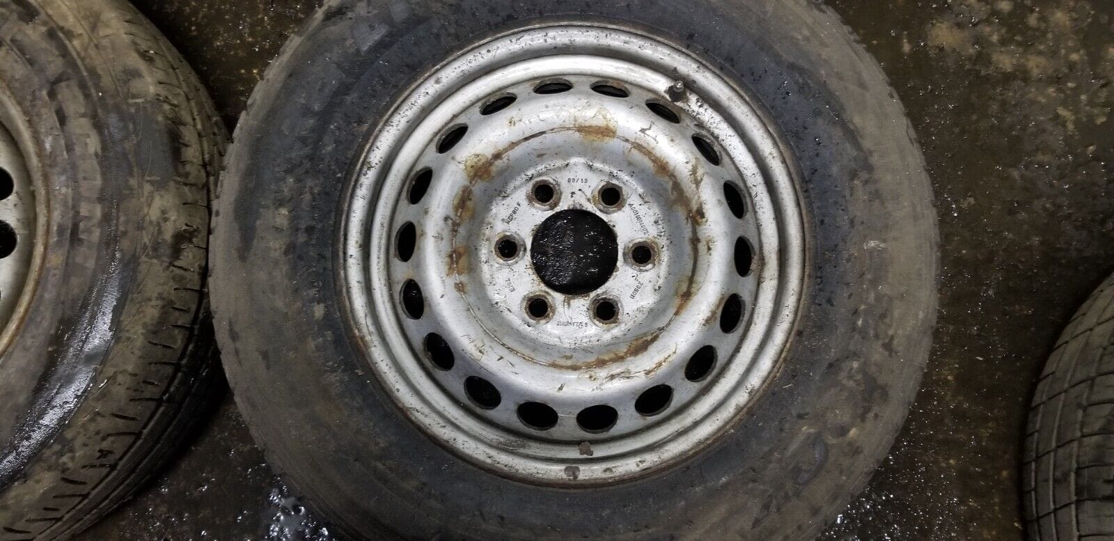 MERCEDES SPRINTER W906 / VW CRAFTER SET OF 4 STEEL WHEEL WITH TYRE 235/65R16C - Image 4