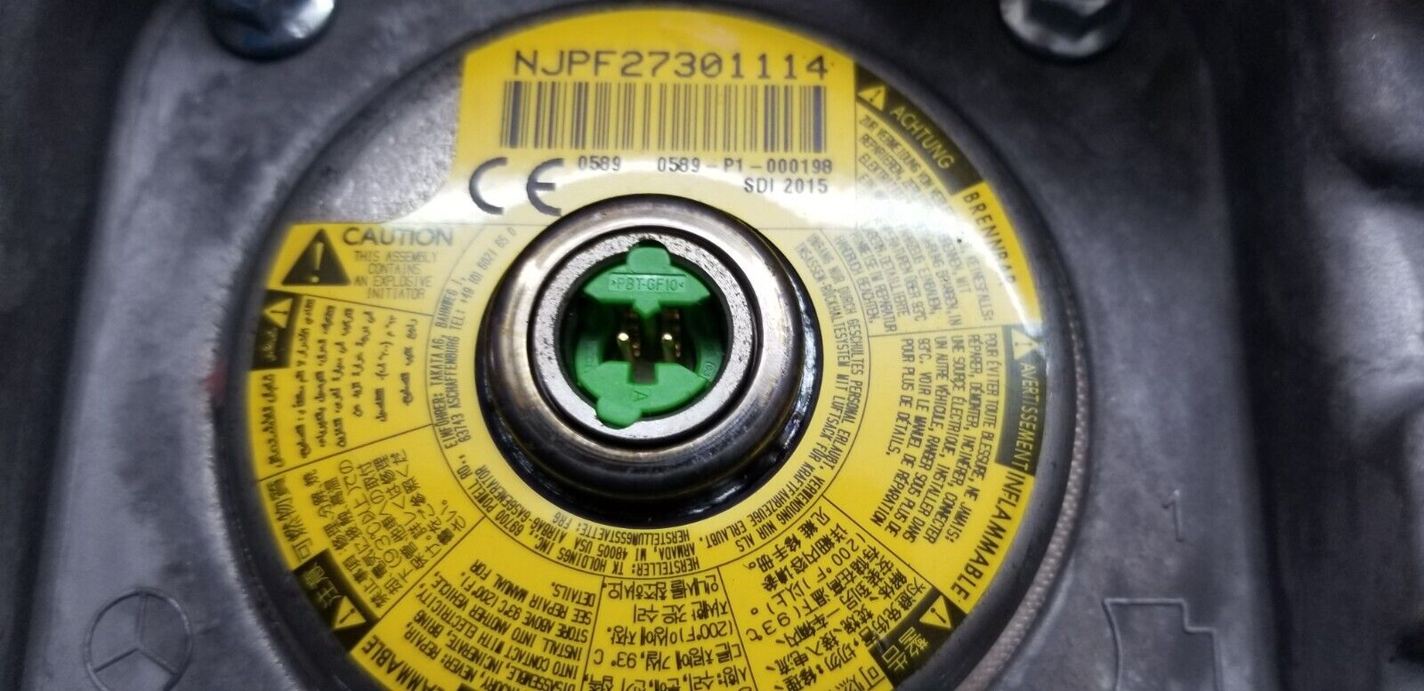 Mercedes Sprinter W906 Steering Wheel Air Module Black A9068602002 - Image 4