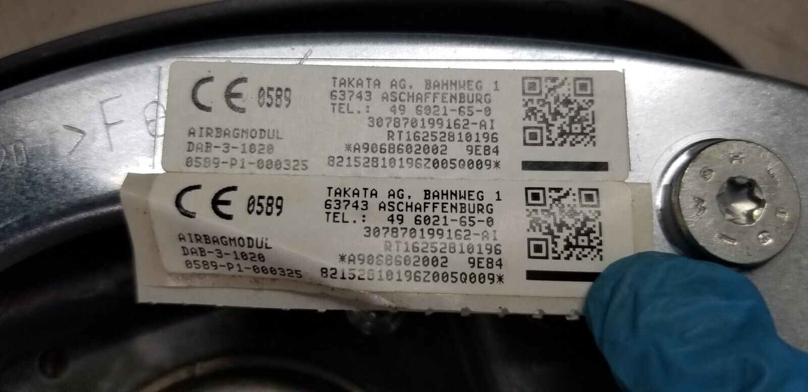 Mercedes Sprinter W906 Steering Wheel Air Module Black A9068602002 - Image 5