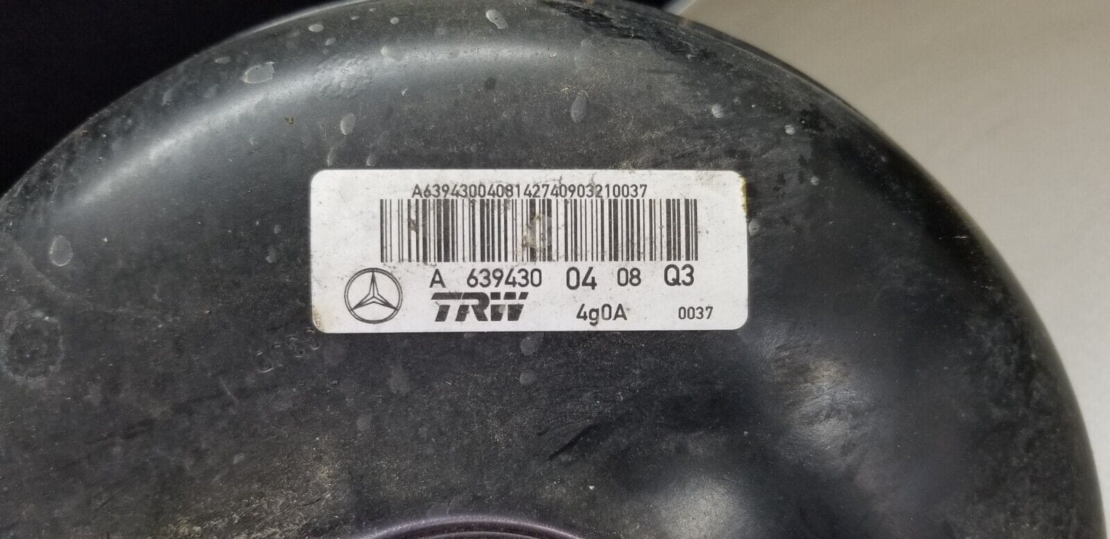 Mercedes VITO 2014 W639 BRAKE SERVO PART NO A6394300408 - Image 4
