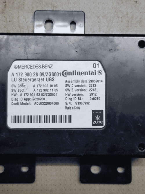 Mercedes W176 W204 W212 Pre Collision Cruise Control Radar Sensor A1729002809