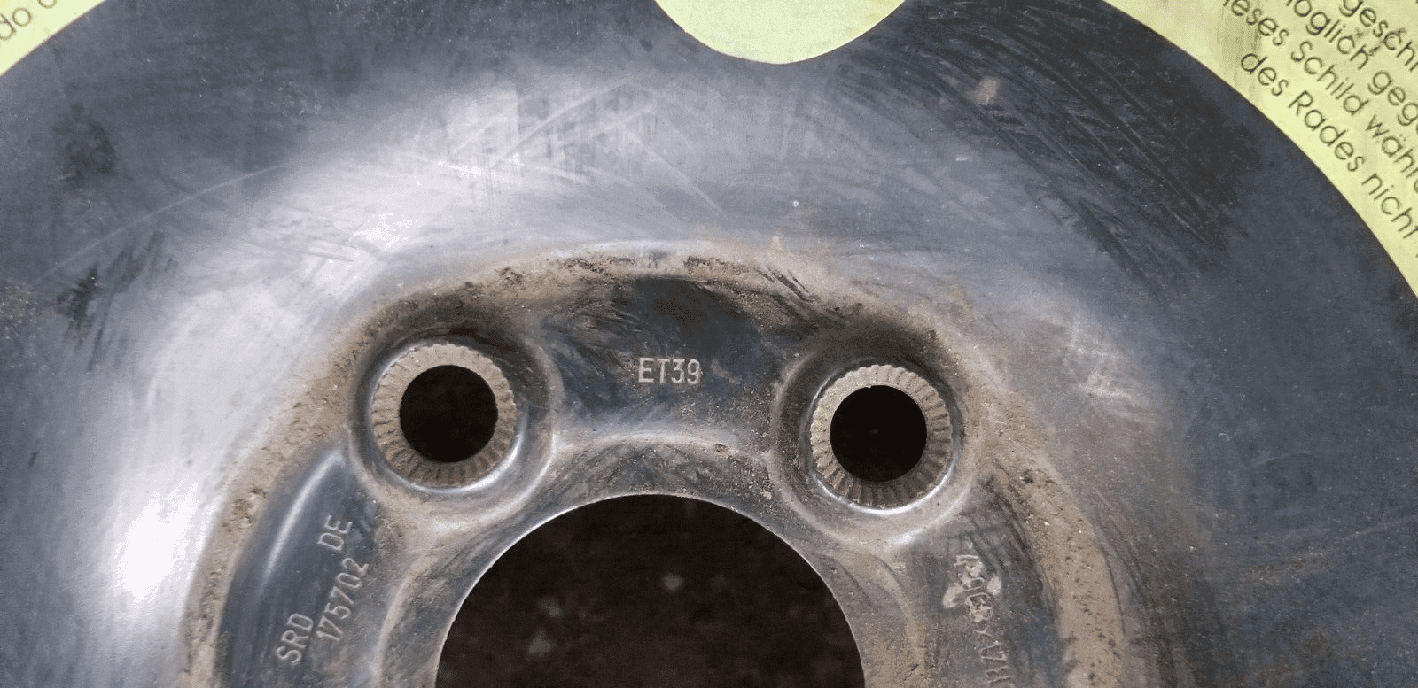 Mercedes W212 Spare Wheel Saver Steel R17 Tyre Continental 155/70 A2124000002 - Image 4