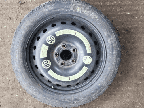 Mercedes W212 Spare Wheel Saver Steel R17 Tyre Continental 155/70 A2124000002