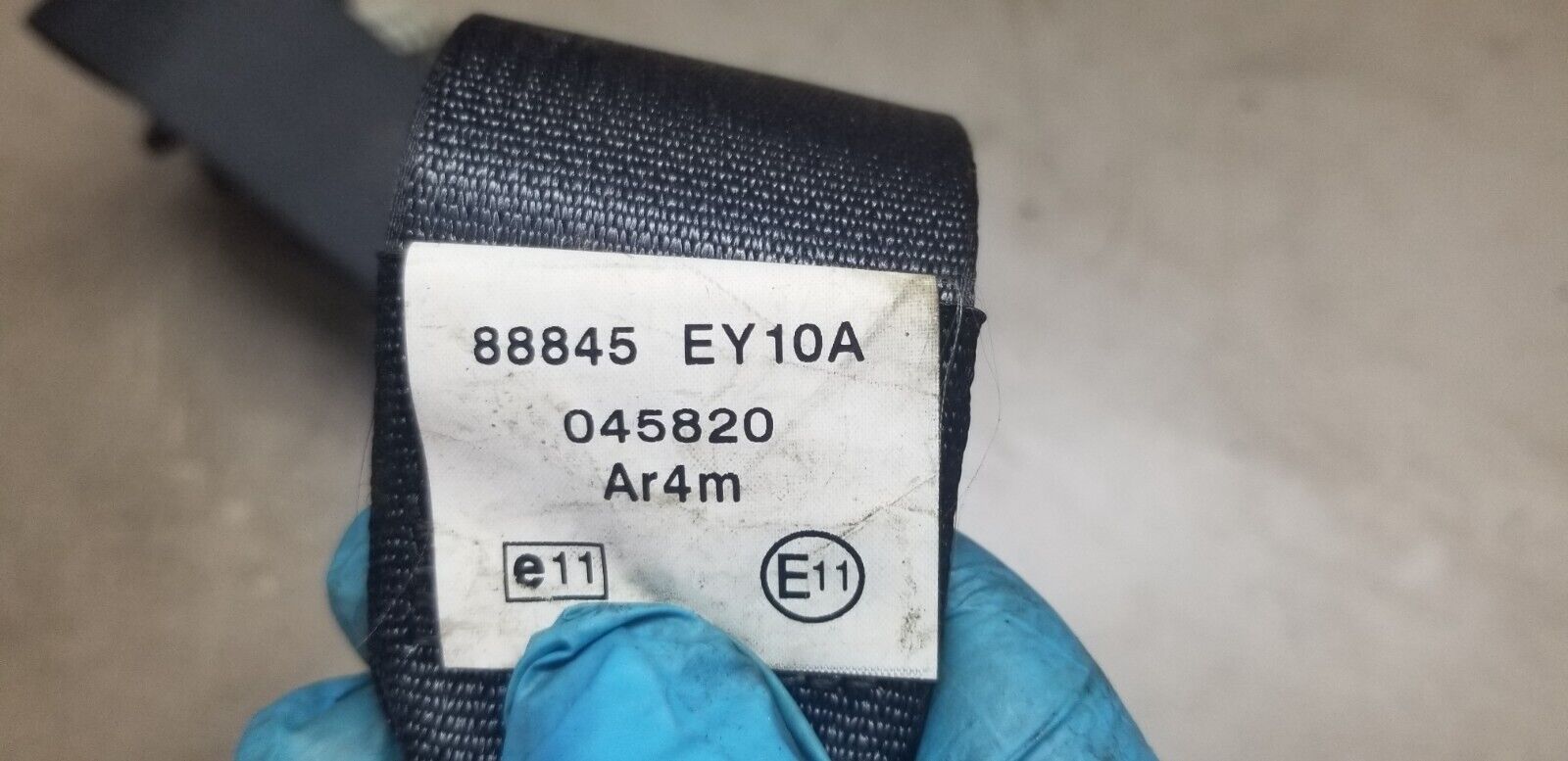 NISSAN QASHQAI J10 FACELIFT REAR 2ND ROW SEAT BELT LEFT PASSENGER SIDE 88845EY10 - Image 6