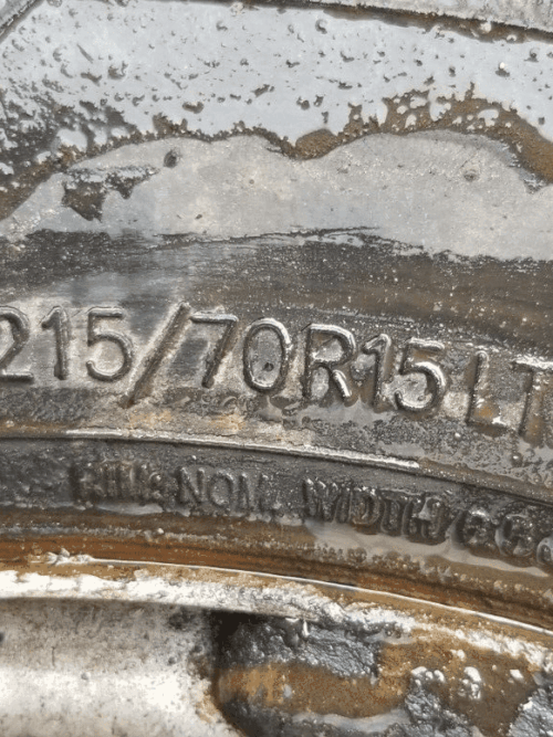 Steel wheel with tyre ready for installation