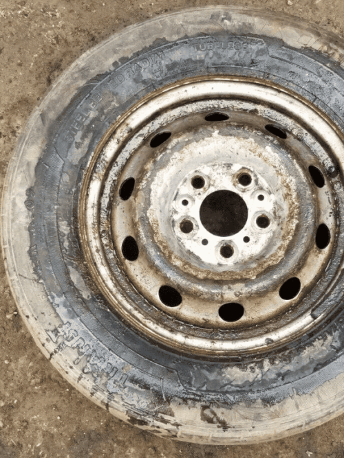 Peugeot Boxer 215/70R15 steel wheel and tyre set