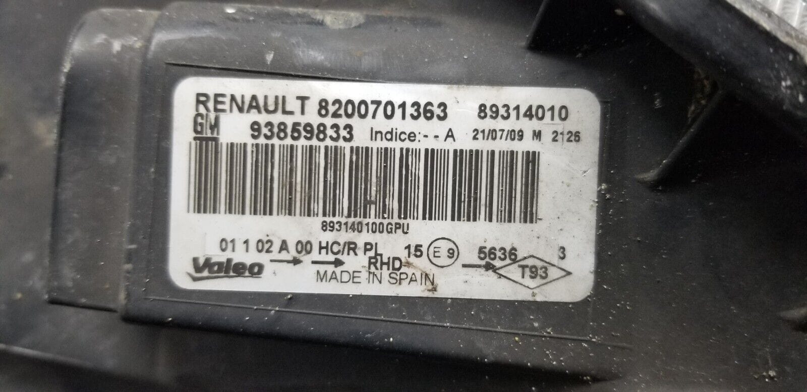 Renault Trafic Vivaro Mk2 Passenger Left Headlight Headlamp 2006 - 2014 |O - Image 7