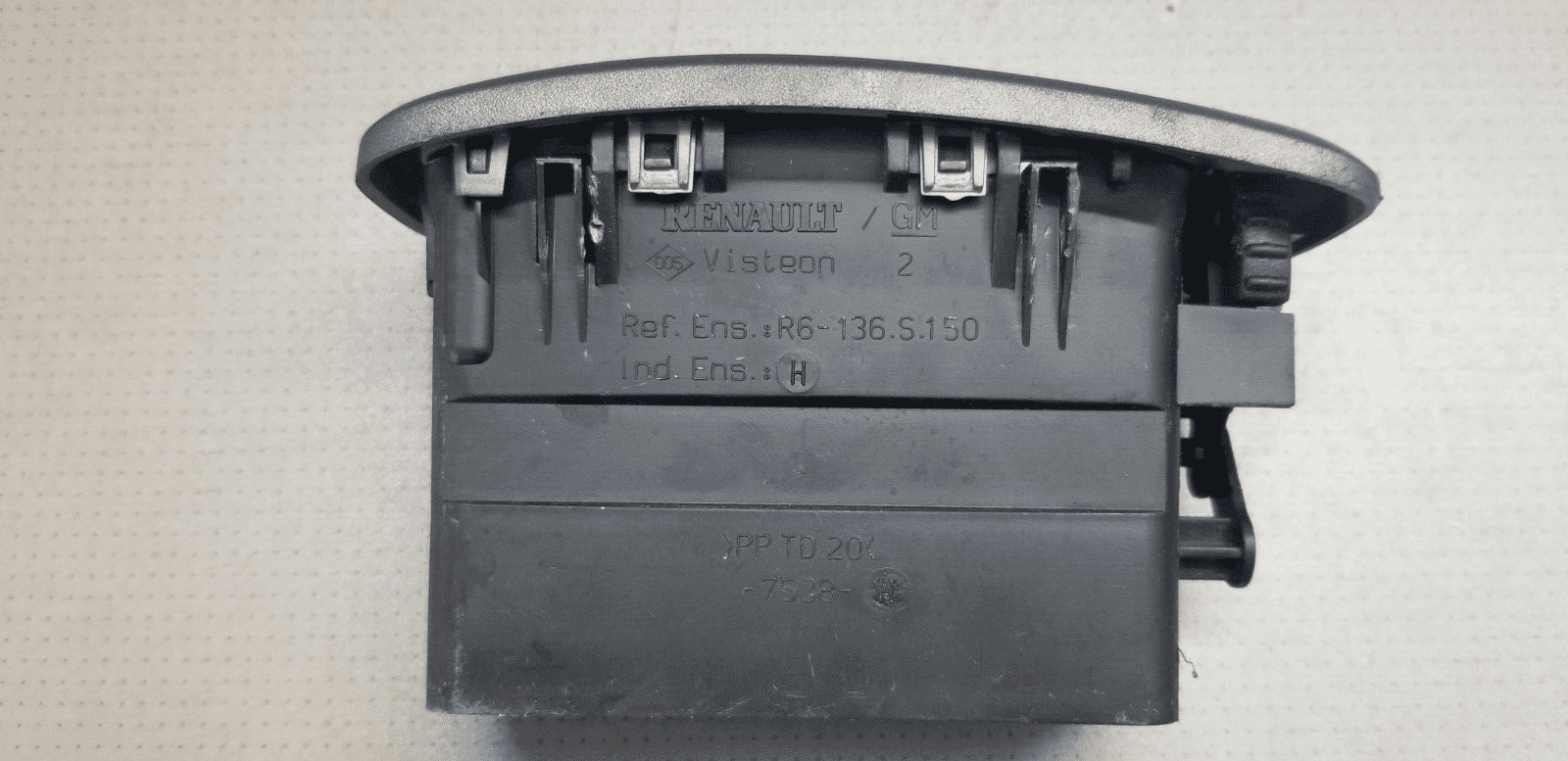 Renault TRAFIC / VAUXHALL VIVARO Silver/grey Van Dash Heater Air Vents - Image 3