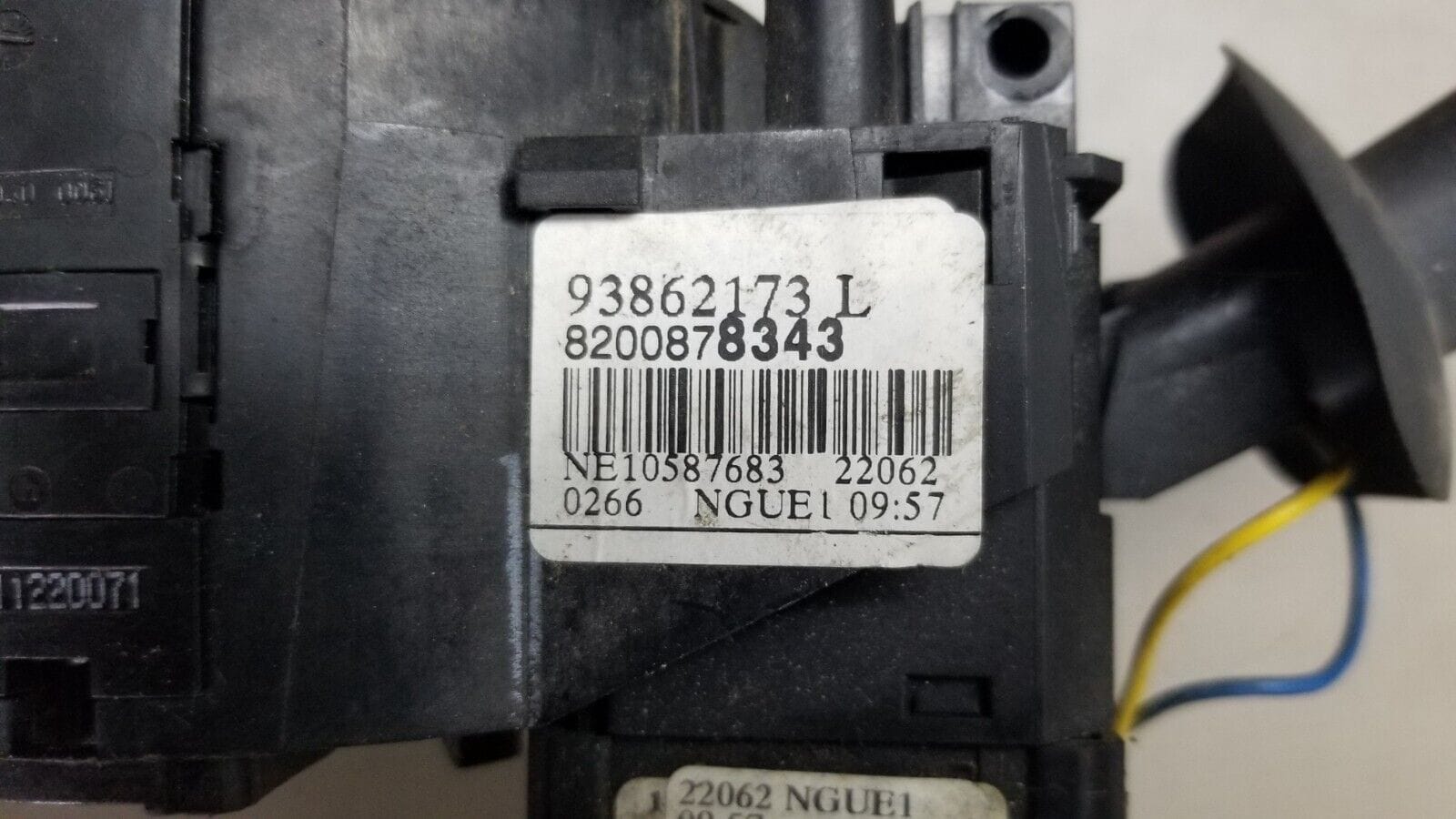 Renault Trafic II Wiper Indicator Headlight Stalk Switch + Squib Ring 2011 Van - Image 6