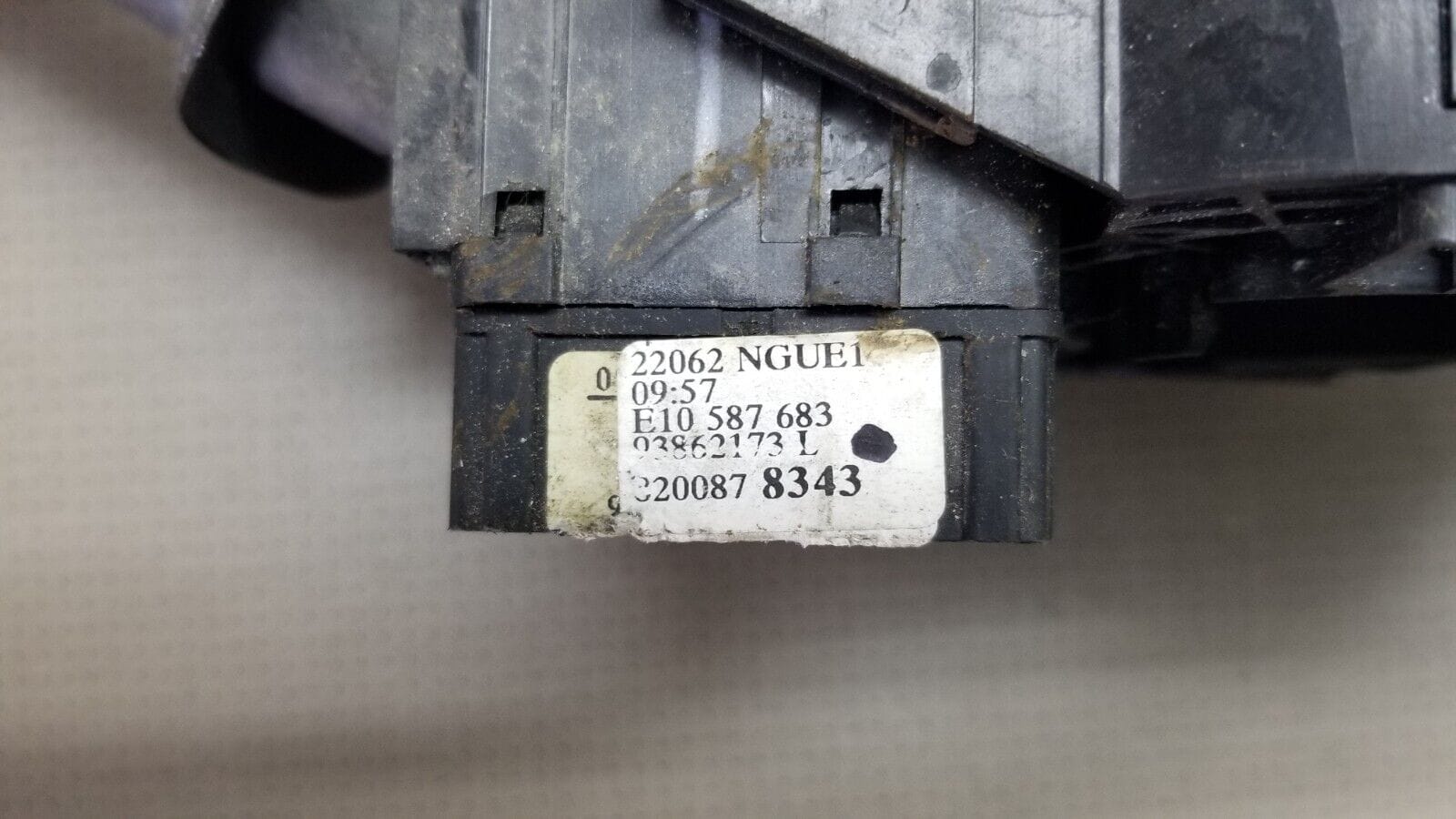 Renault Trafic II Wiper Indicator Headlight Stalk Switch + Squib Ring 2011 Van - Image 7