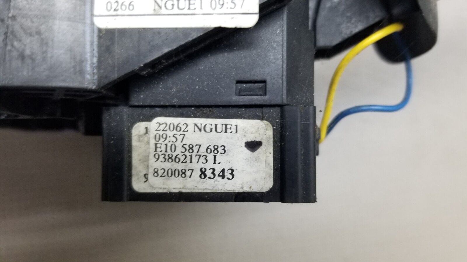 Renault Trafic II Wiper Indicator Headlight Stalk Switch + Squib Ring 2011 Van - Image 8