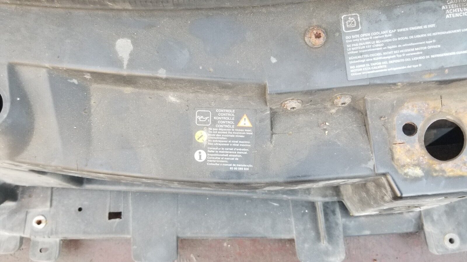 Vauxhall Vivaro Trafic 03-14 Front Upper Panel 93854278 8200411923 19967 - Image 4