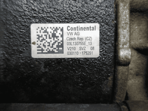 Volkswagen 1.6 Fuel High Pressure Pump Continental 03L130755E