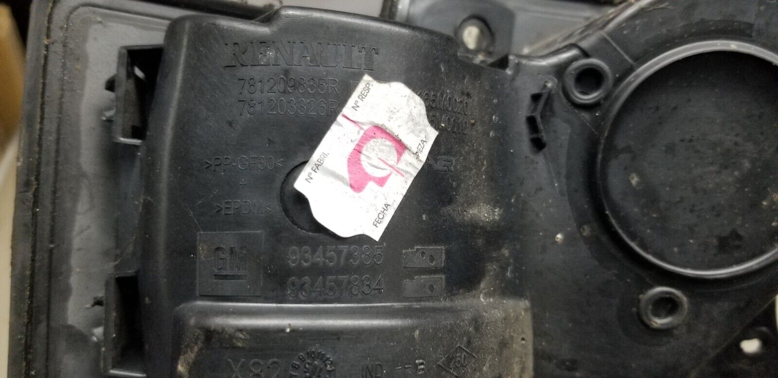 2015 Renault Trafic Vauxhall Vivaro Fuel Filler Flap 781209835R |O - Image 5