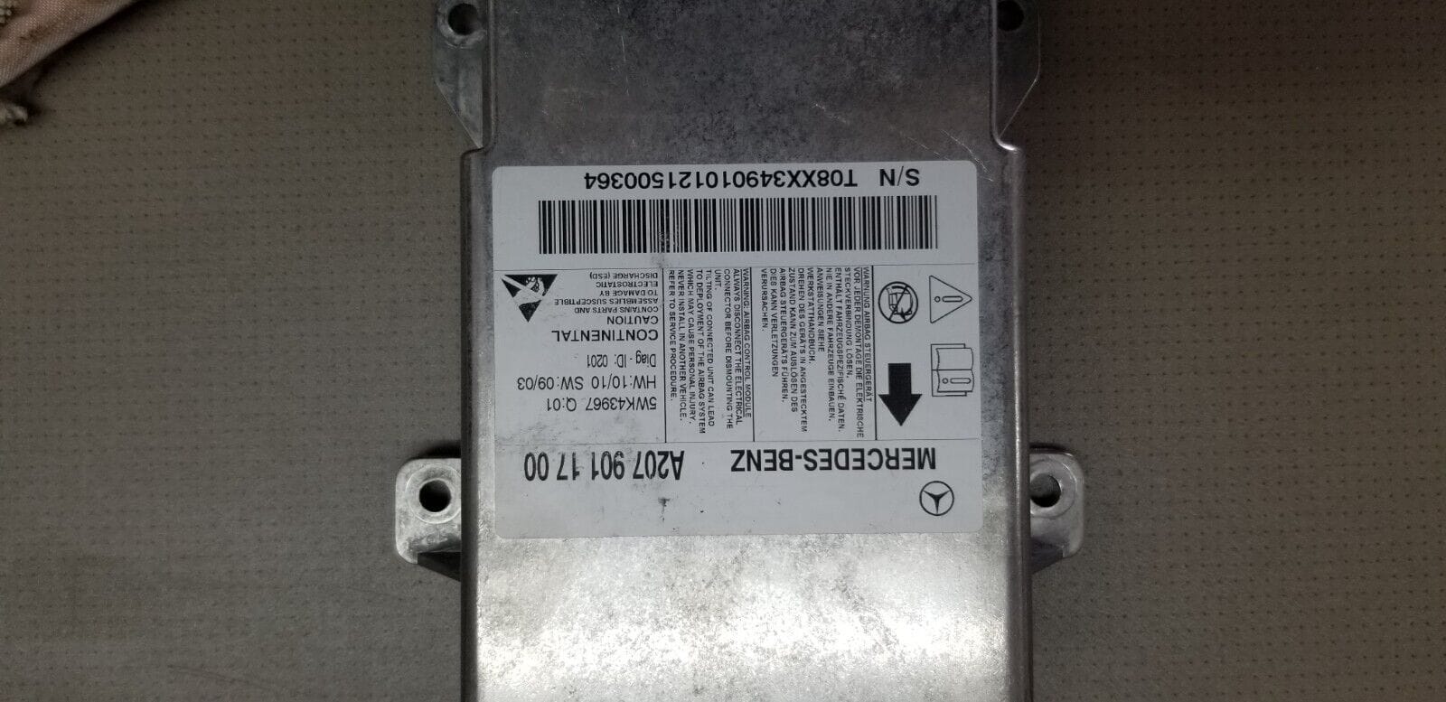 MERCEDES BENZ E Class W207 2 X ROOF CURTNAIN AIR BAG + MCU - Image 3