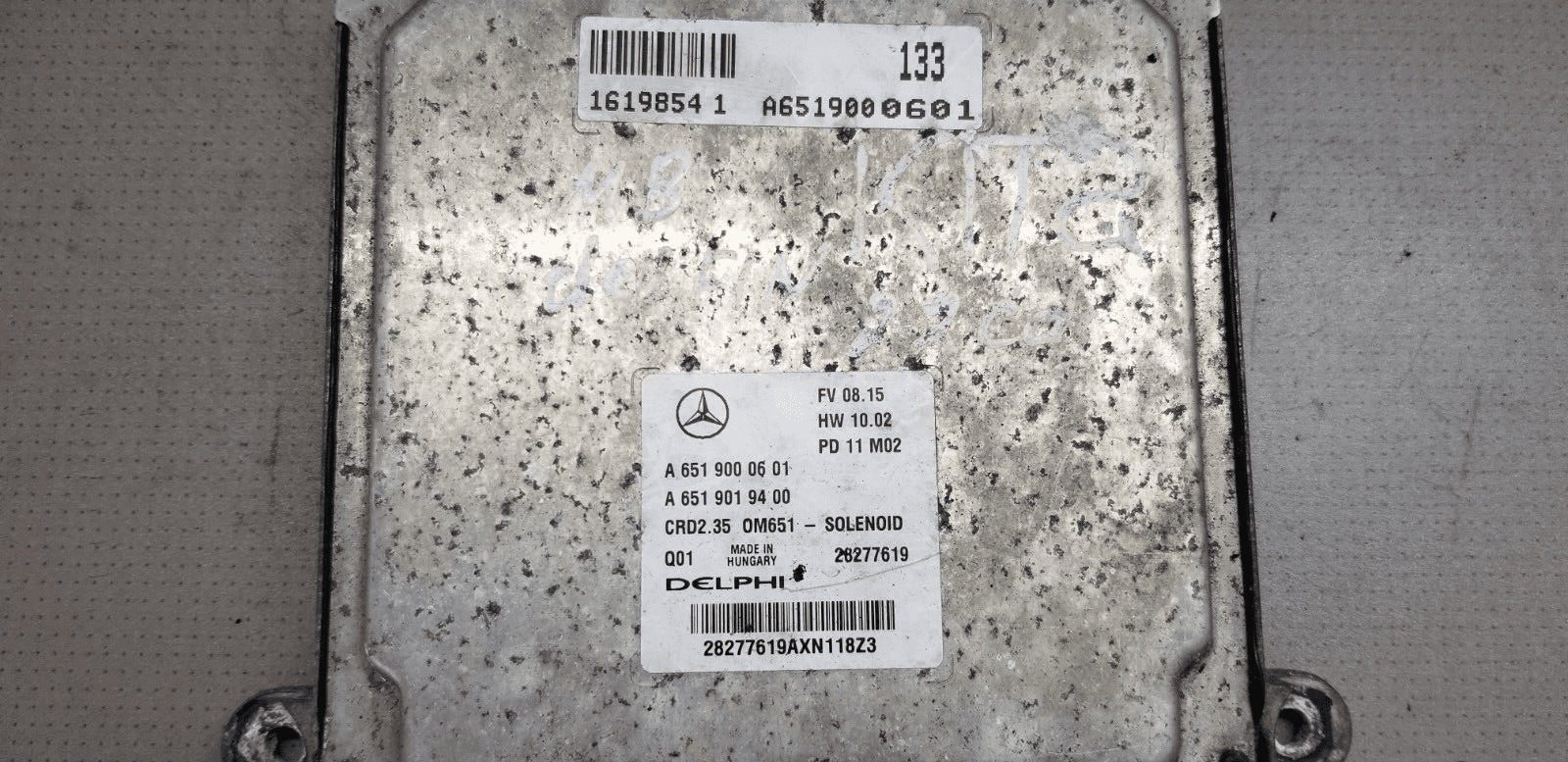 Mercedes Benz Sprinter 313 W906 2006-2013 2.1 Manual Engine ECU A6519000601 - Image 3