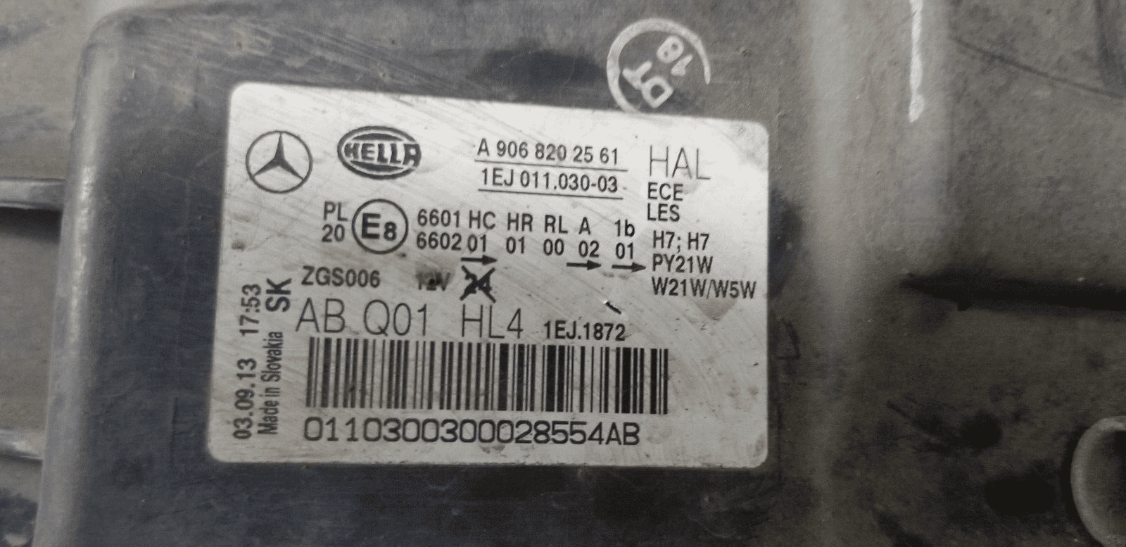 Mercedes Benz Sprinter W906 2013-2018 Headlight Passenger Side Left A9068202561 - Image 7