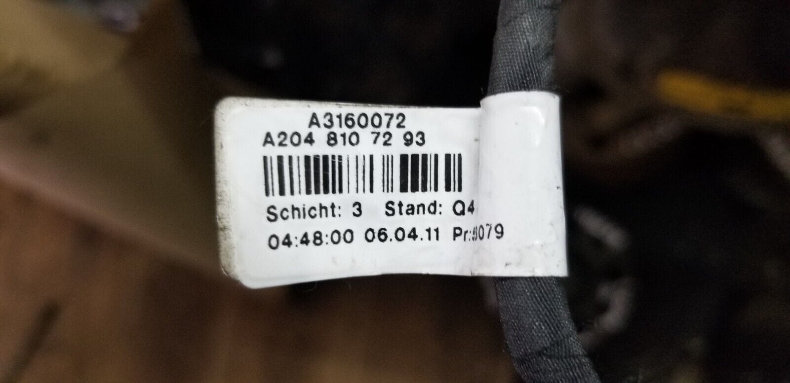 Mercedes Benz C Class Door Mirror Right Side Black A2048107293 W204 2011 - 2015 |O - Image 9