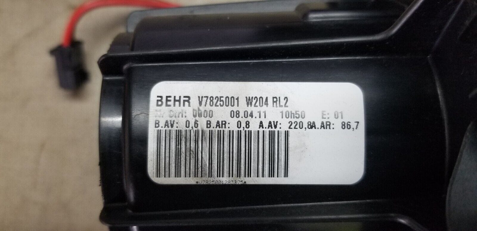 Mercedes Benz C Class W204 Heater Blower Fan Motor V7825001 2011 |O - Image 4