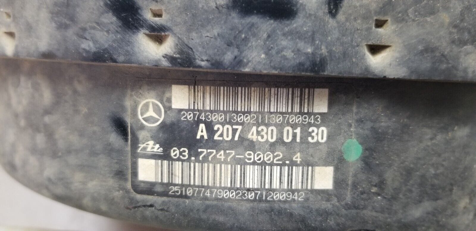 Mercedes A2074300130 brake servo booster part number view