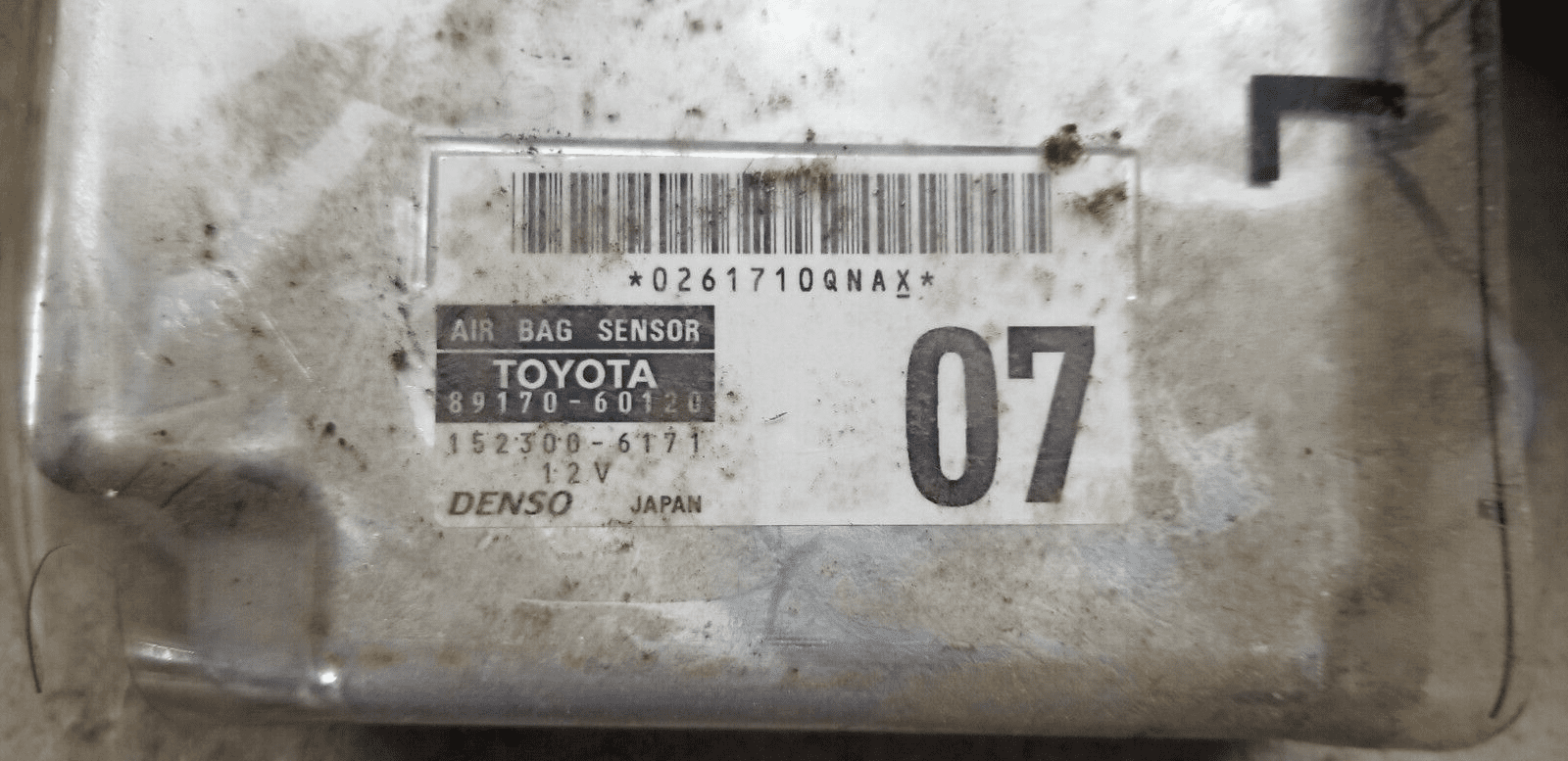 Toyota Land Cruiser Prado 3.0 D-4D Air SRS Bag Control Module Unit 89170-60120 - Image 3
