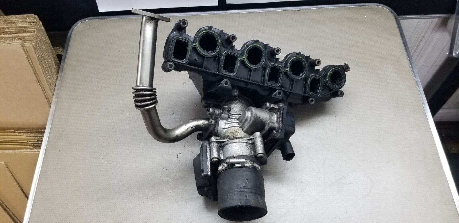 VW Audi Seat Skoda Throttle Body 03L128063S and Inlet Manifold 03L129711AL |O - Image 6