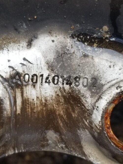 Close-up wheel part number A0014014802